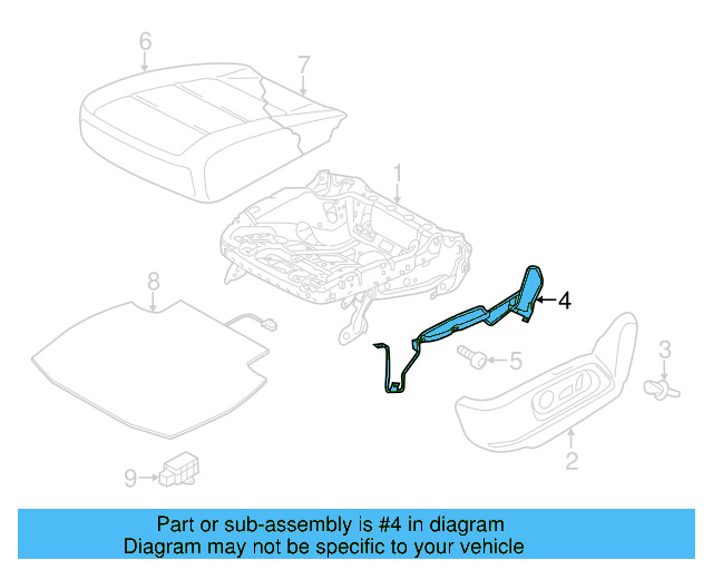 Retainer 5N0-881-559-A - View 3