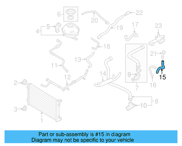 Hose 1C0-121-096-Q - View 3