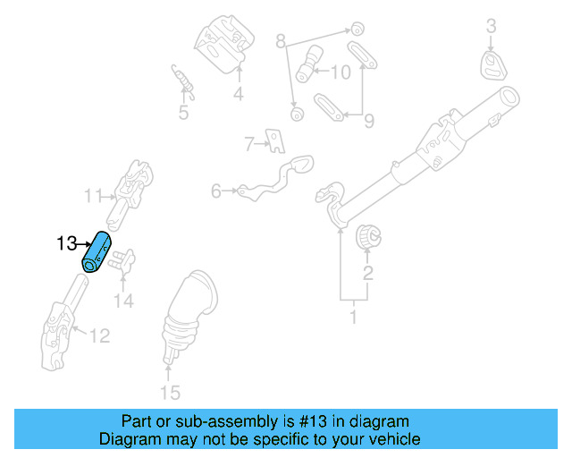 Lower Shaft 1H0-419-913 - View 2