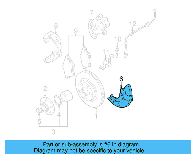 Splash Shield 1J0-615-311-A - View 6