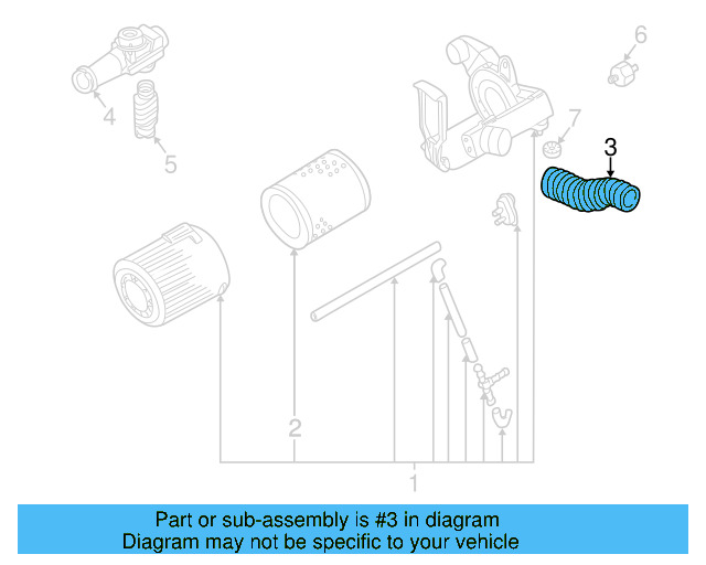 Air Hose 023-129-627-C - View 3