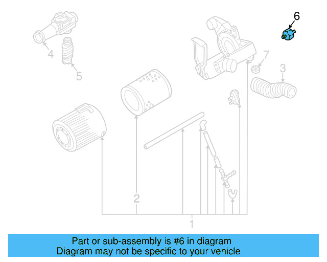 Warm Air Hose Rubber Mount 044-129-670 - View 2