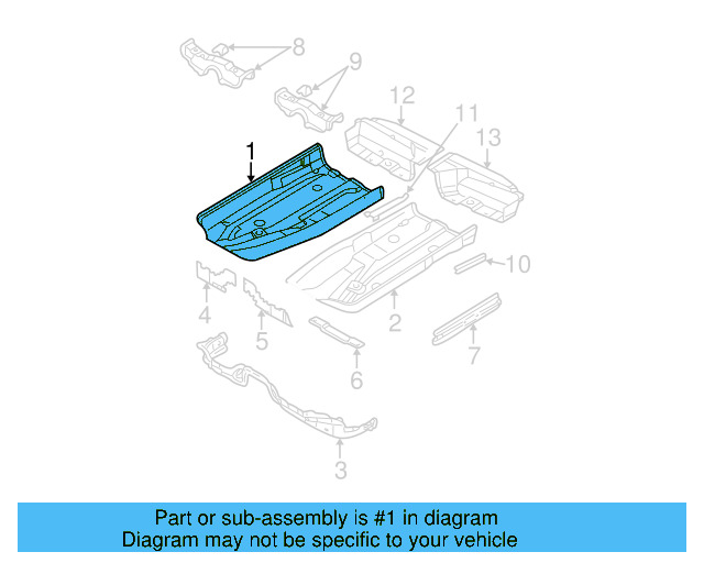 Floor Pan 8E0-803-206 - View 19