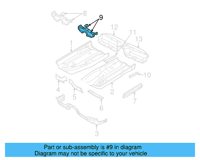 Seat Support 8E0-803-173 - View 9