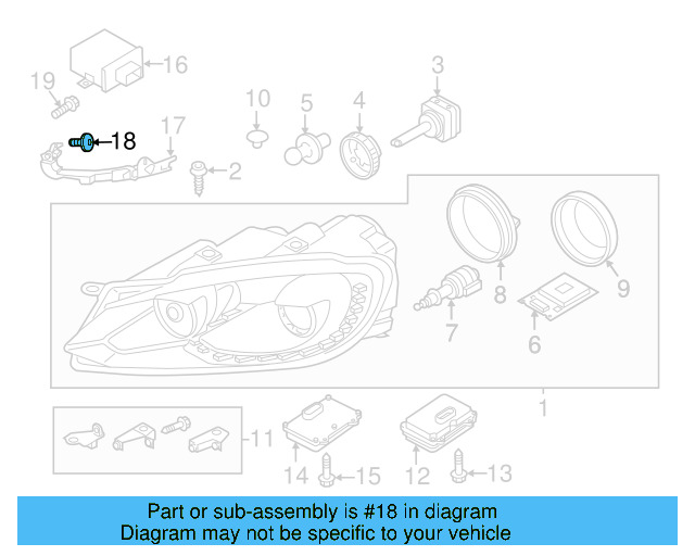 Headlamp Assembly Bolt WHT-004-141 - View 7