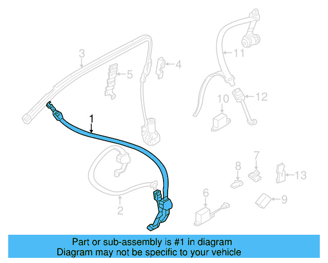 Shoulder Belt 535-857-706 - View 2