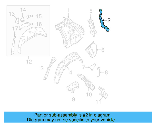 Inner Panel Clamp 5NN-814-198