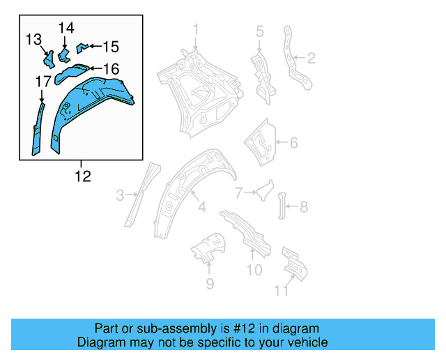 Inner Wheelhouse 5QF-809-852 - View 3