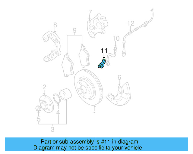ABS Wheel Speed Sensor 1J0-927-804 - View 22