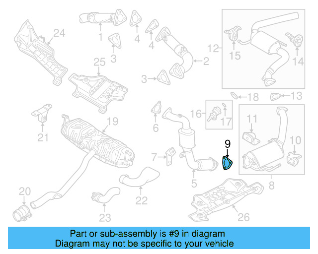 Exhaust Pipe To Manifold Gasket 7L0-253-115-A - View 9