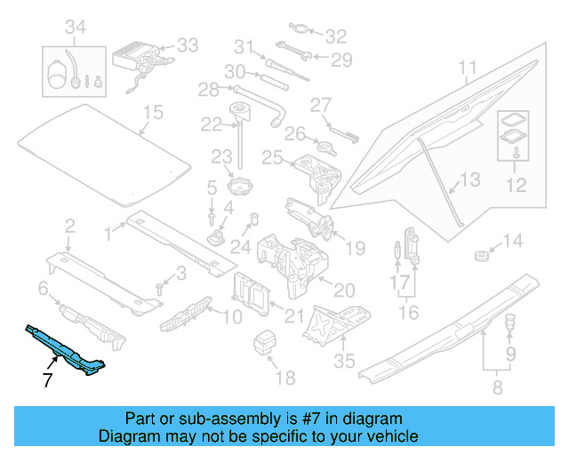Sound Absorber 7L0-863-801-B - View 6