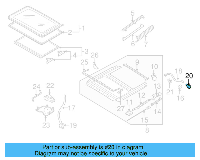Drain Hose Grommet 8D0-877-242 - View 2