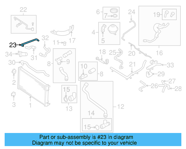 Engine Coolant Pipe 06A-121-065-AK - View 3