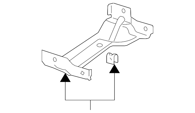 Front Console Front Bracket 1K0-863-525-A - View 6