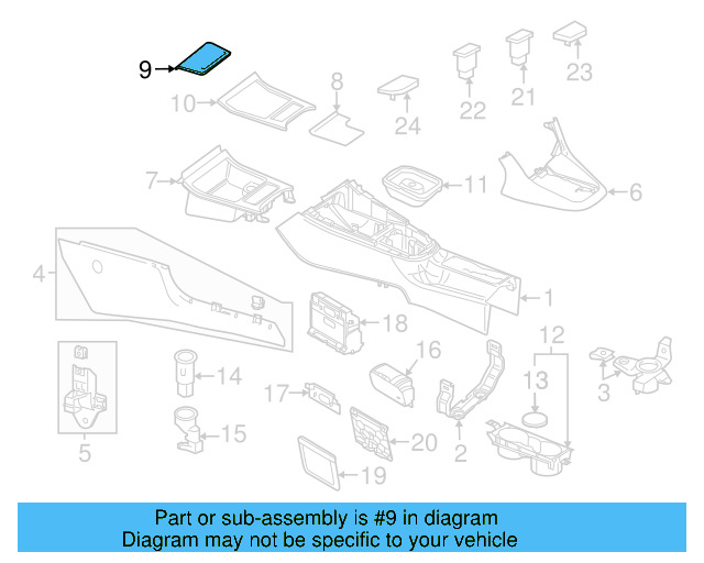 Storage Box Door 1K0-857-351-F-1QB - View 29