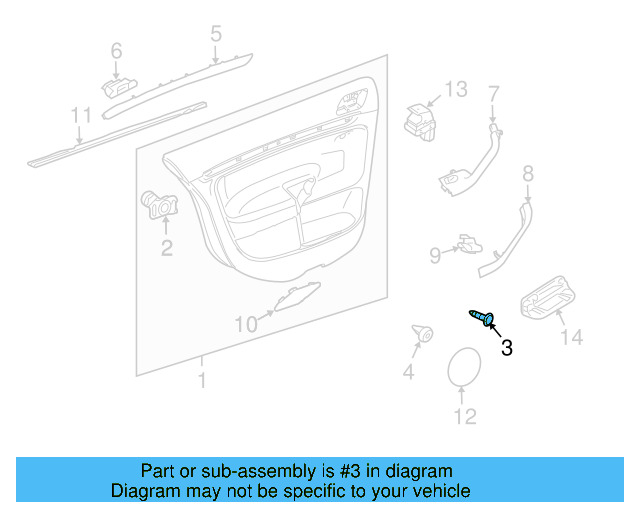 Door Trim Panel Screw N-907-397-03 - View 37