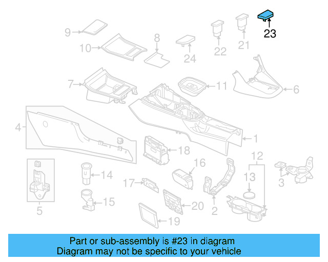 Blank Cover 1K0-959-623-C-3X1 - View 6