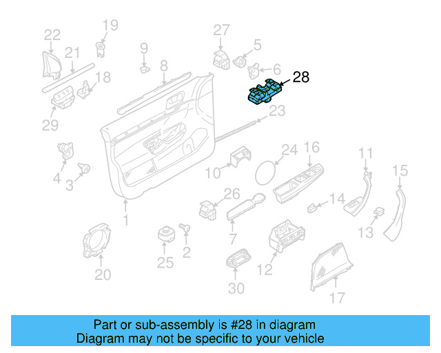 Window Switch 1K4-959-857-C-REH - View 30