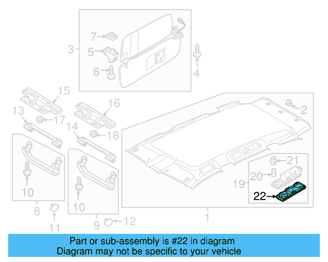 O'head Lamp Lens 7P6-947-125-B-H67 - View 7