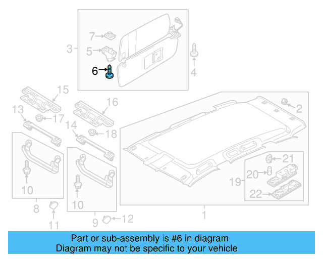 O'head Lamp Lens 7P6-947-125-B-H67 - View 6