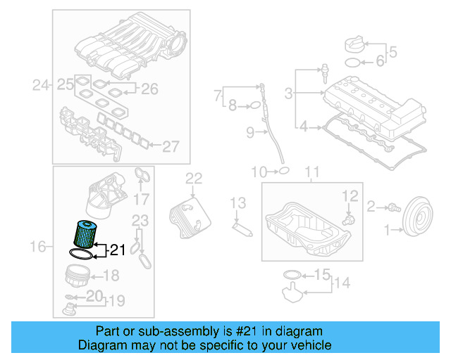 Oil Filter 03H-115-562 - View 23