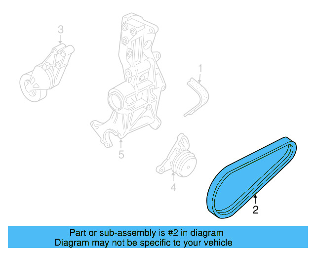AC Belt 06B-260-849-B - View 2