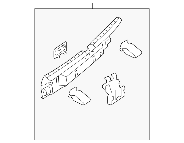 Rear Body Panel Trim Panel 1K9-863-459-A-82V - View 4