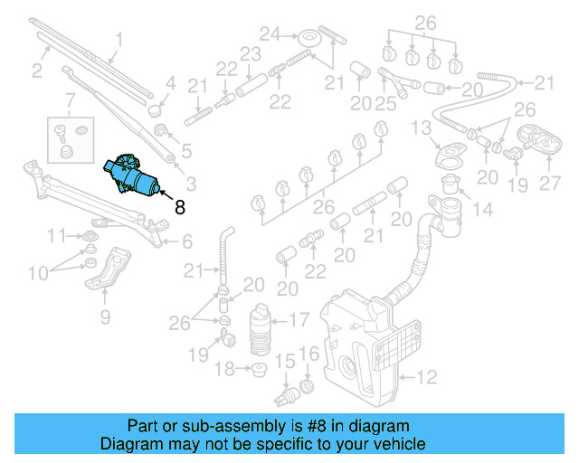 Wiper Motor 5C3-955-119 - View 4