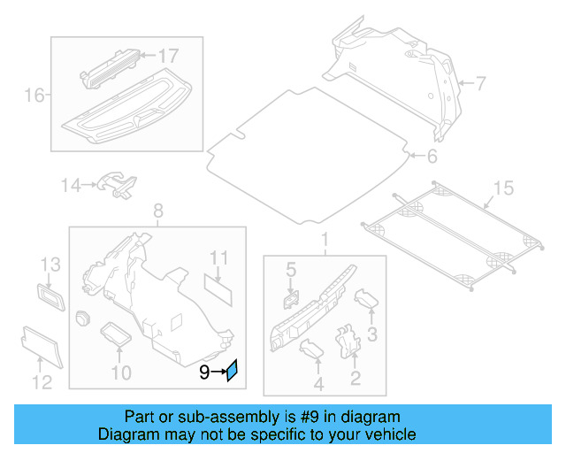 Lower Center Pillar Trim Clip 4A0-867-276-B - View 269