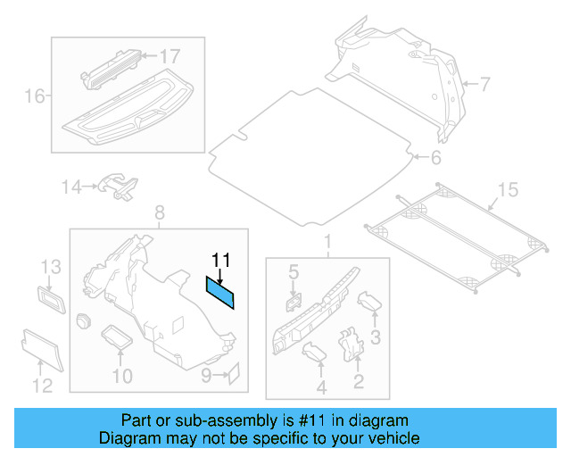 Lower Center Pillar Trim Clip 4A0-867-276-B - View 162