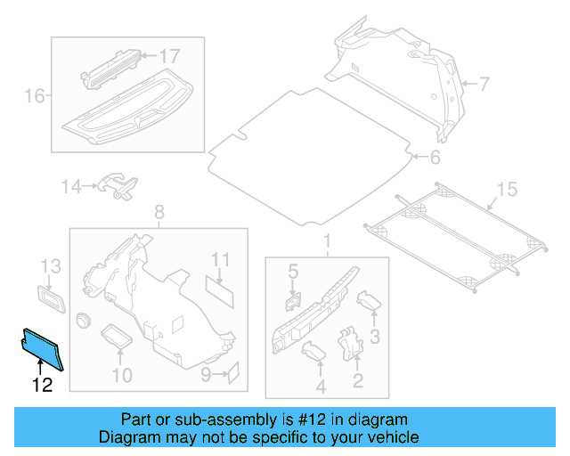 Lower Center Pillar Trim Clip 4A0-867-276-B - View 187