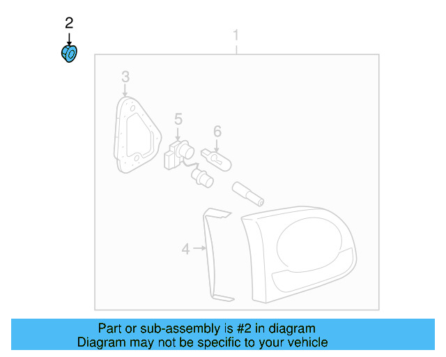 Backup Lamp Assembly Nut N-100-173-04 - View 42