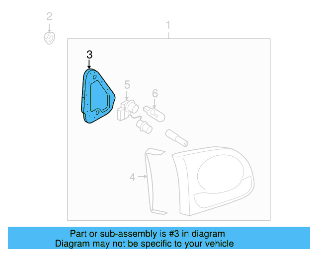 Tail Lamp Assembly Gasket 5N0-945-192-A - View 5
