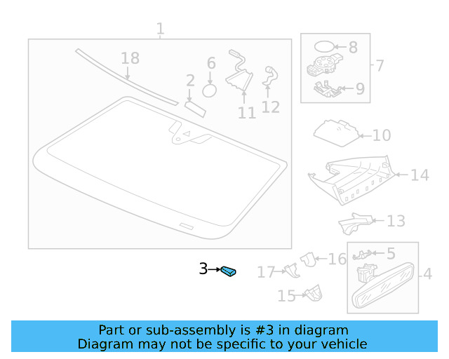 Mirror Support Spacer 443-845-631-A - View 73