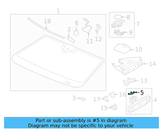 Mirror Inside Retainer Spring 8S0-857-945 - View 31