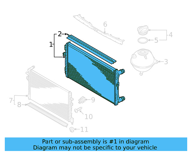 Auxiliary Radiator 5QM-121-251-R - View 5