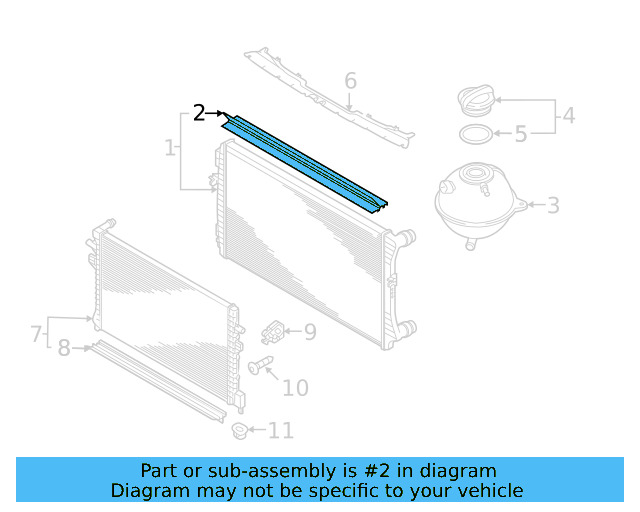 Auxiliary Radiator 5QM-121-251-R - View 2