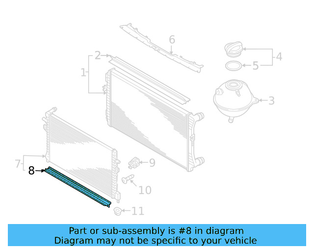 Auxiliary Radiator Gasket 5Q0-121-345-J - View 7
