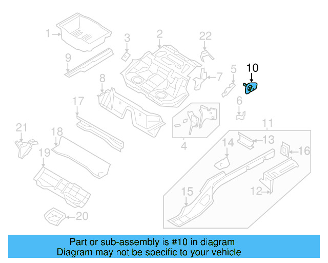 Mount 3C0-804-093 - View 3