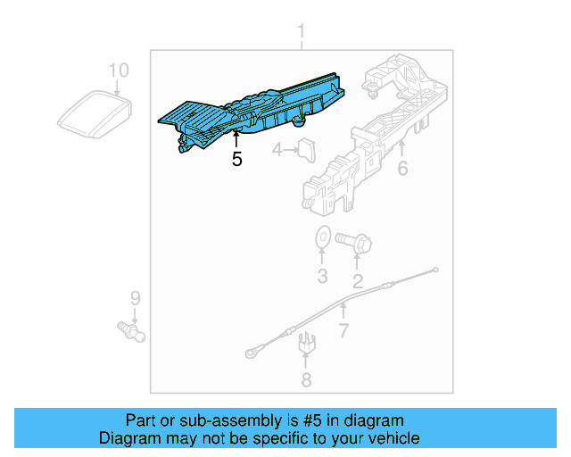 Convertible Top Frame Guide 1Y0-871-991-B - View 5