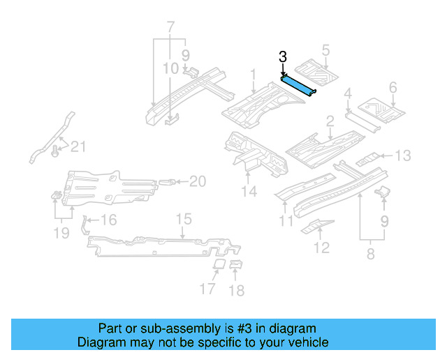 Seat Support 7L0803302B - View 2