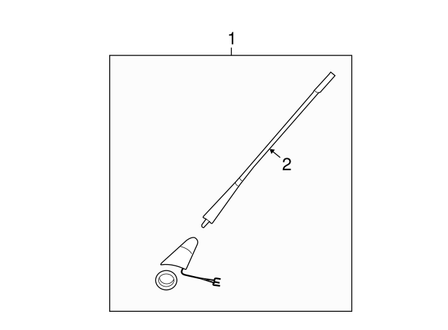 Antenna Mast 3A0-051-849-C - View 2