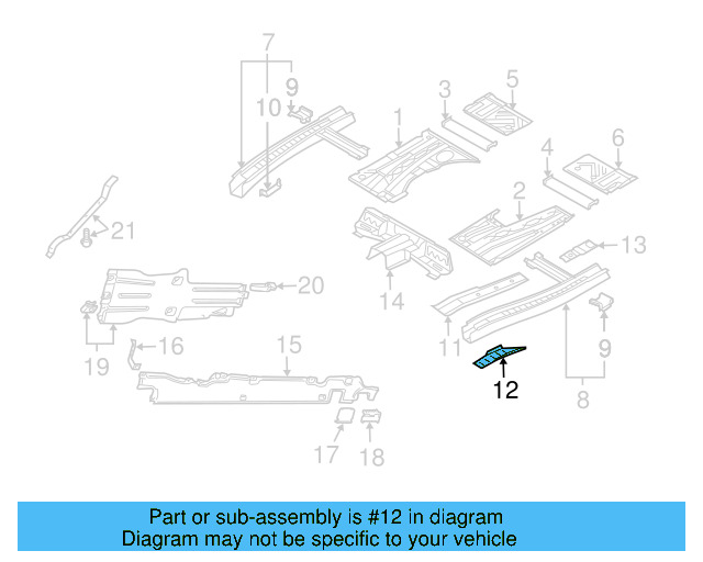 Filler Plate 7L0-803-872-A - View 3