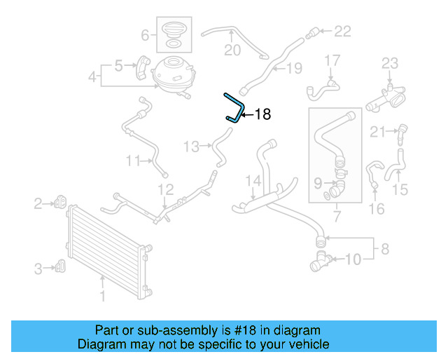 Hose 1C0-121-447-AK - View 2