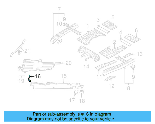 Side Shield Bracket 7L0-825-242-A - View 2