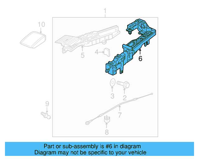 Convertible Top Mounting Plate 1Y0-871-405-C - View 3