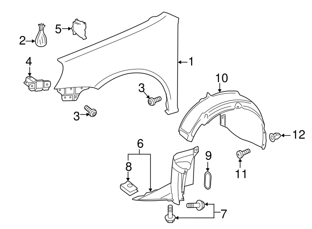 Fender Liner 5K0-805-977 - View 8