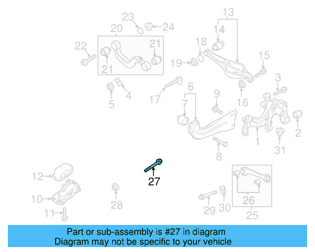 Knuckle Mount Bolt N-910-767-01 - View 33