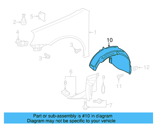 Fender Liner 5K0-805-977 - View 7