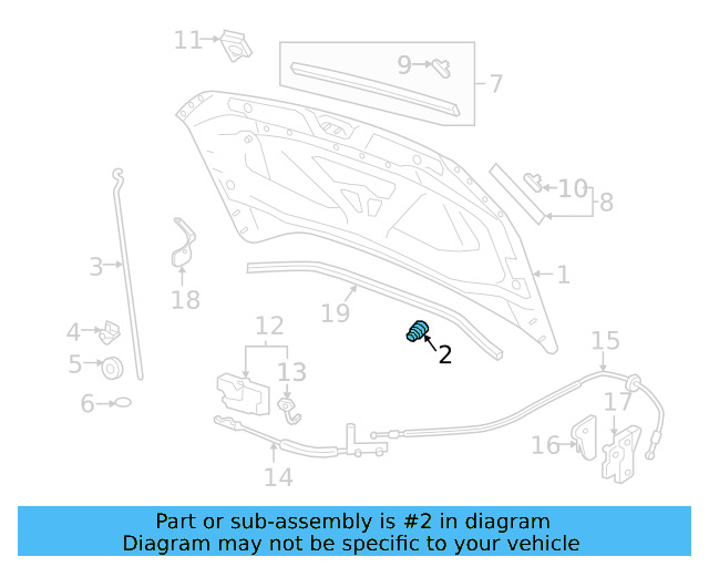 Hood Bumper 357-823-500-A - View 5